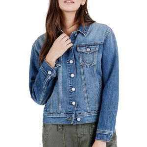 TRUE RELIGION WOMENS TRUCKER DENIM JACKET